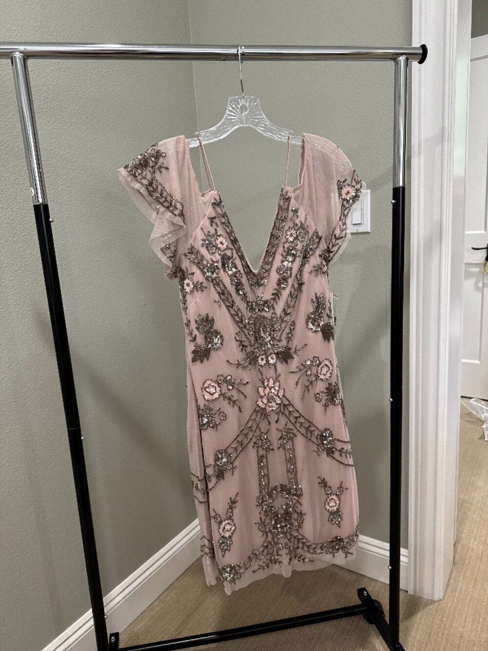 Aidan Mattox Beaded Cocktail Dress